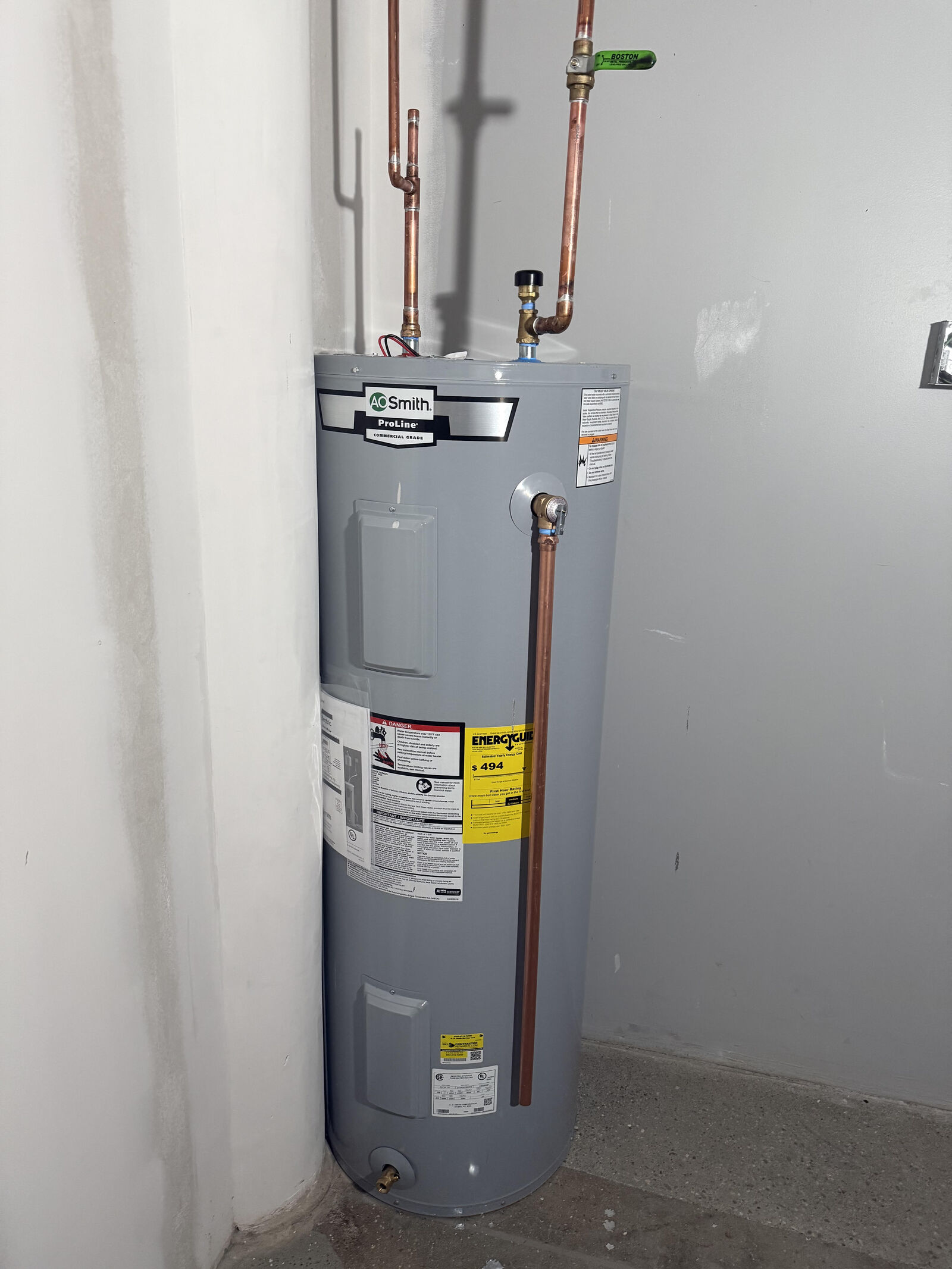 Water heater installation by Kiley Plumbing in Metrowest MA